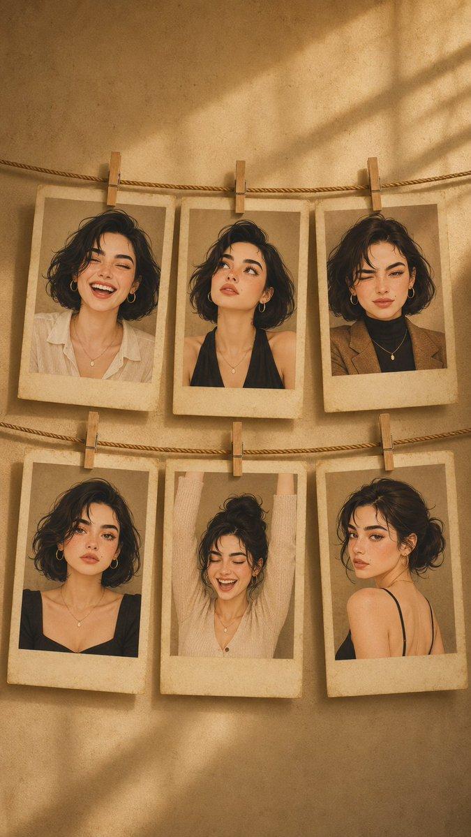 Vintage Polaroid girl collage: GPT Image 2 prompt