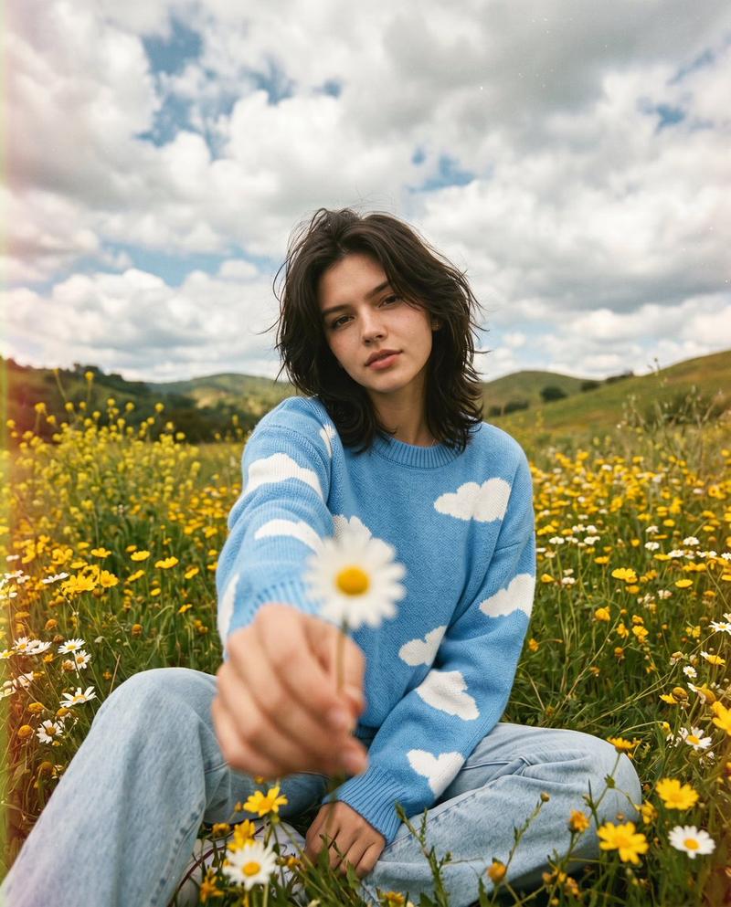 Wildflower field portrait: GPT Image 2 prompt
