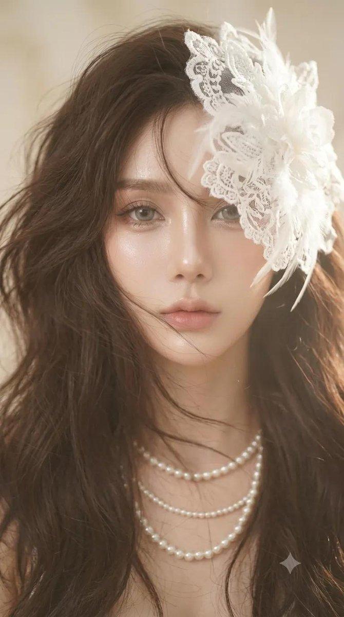 Lace feather beauty portrait: GPT Image 2 prompt