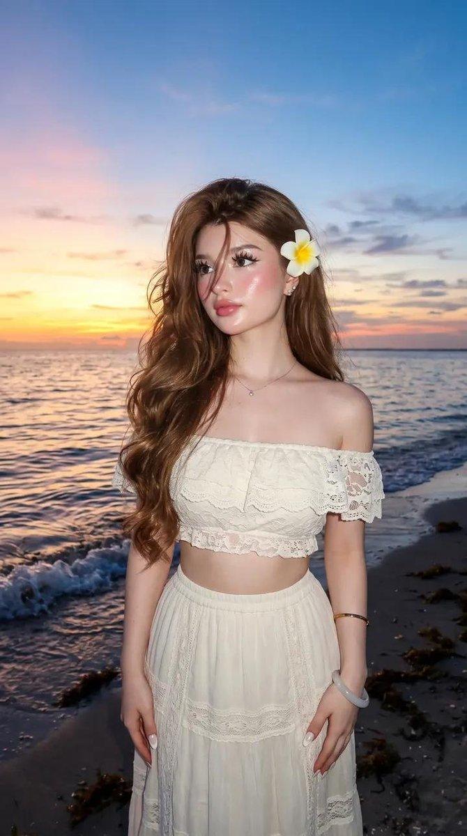 Tropical beach fashion portrait: GPT Image 2 prompt