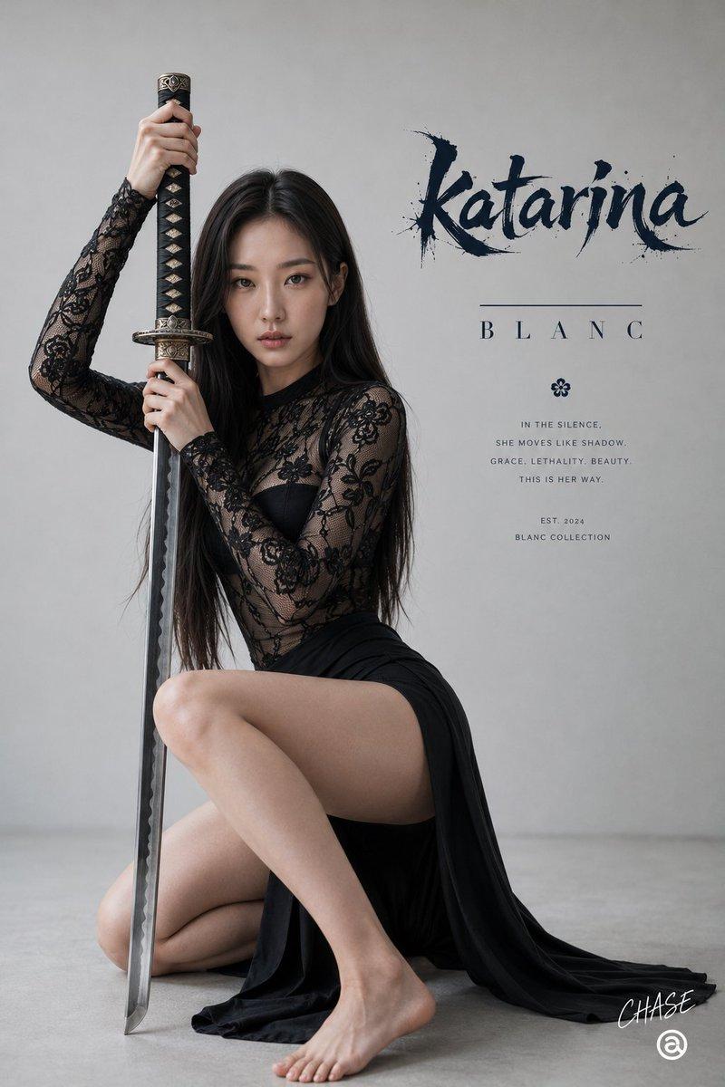 Katana dark ninja fashion poster: GPT Image 2 prompt