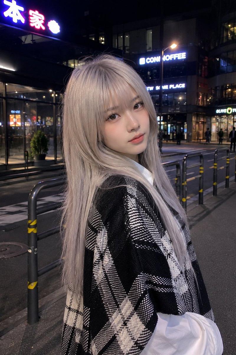 Korean night street portrait: GPT Image 2 prompt