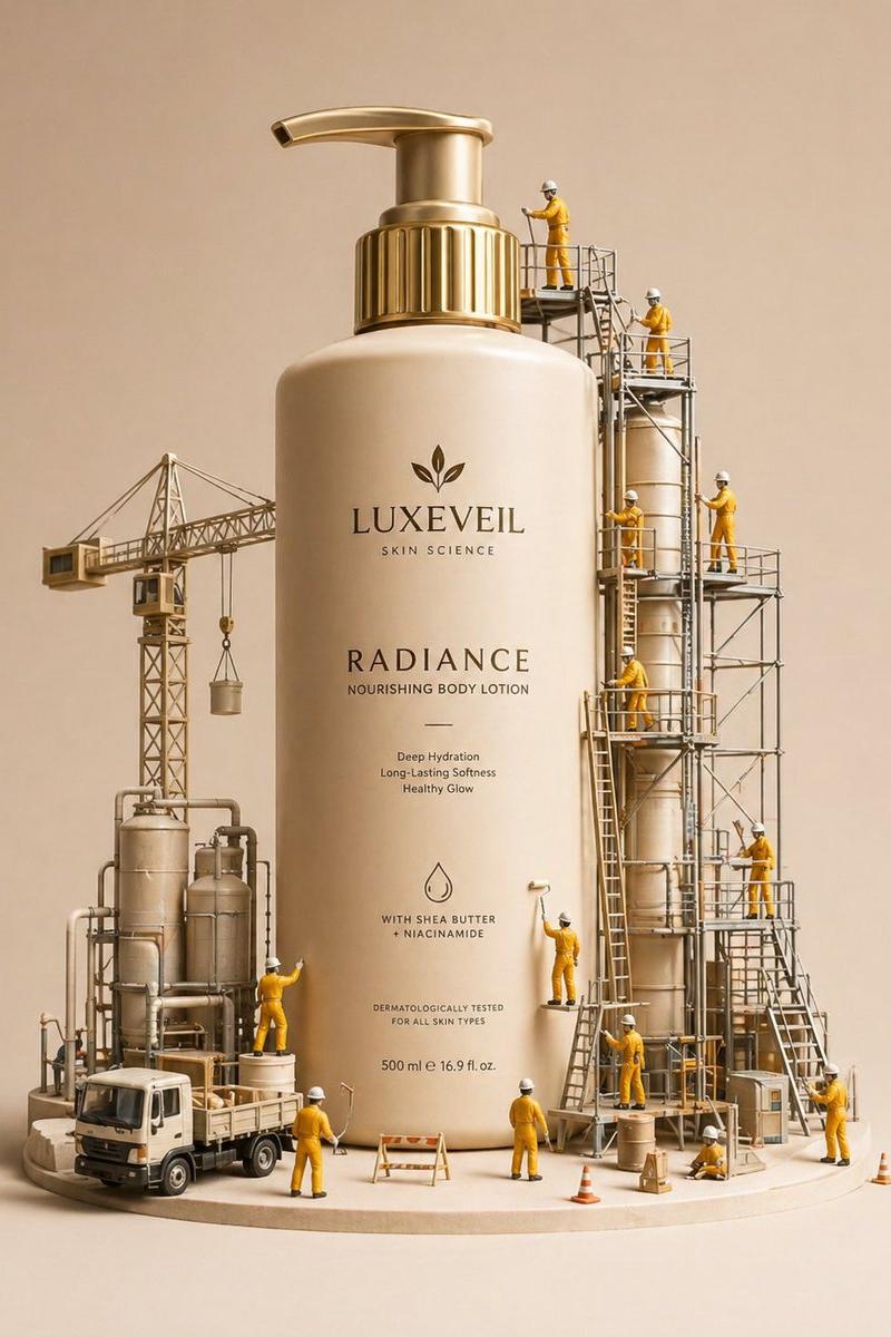 Miniature diorama skincare ad: GPT Image 2 prompt
