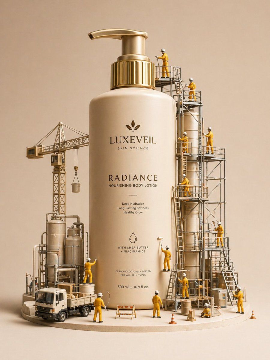 Miniature diorama skincare ad: GPT Image 2 prompt