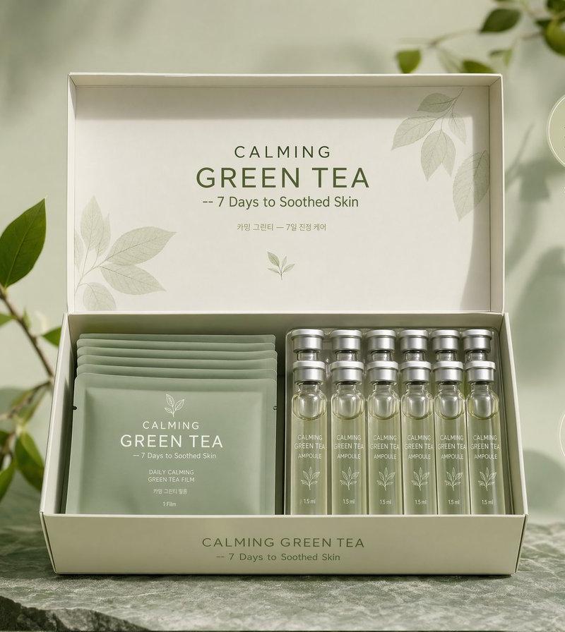 Green tea film kit packaging: GPT Image 2 prompt
