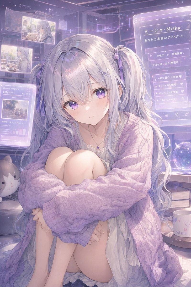 Anime virtual assistant bedroom: GPT Image 2 prompt