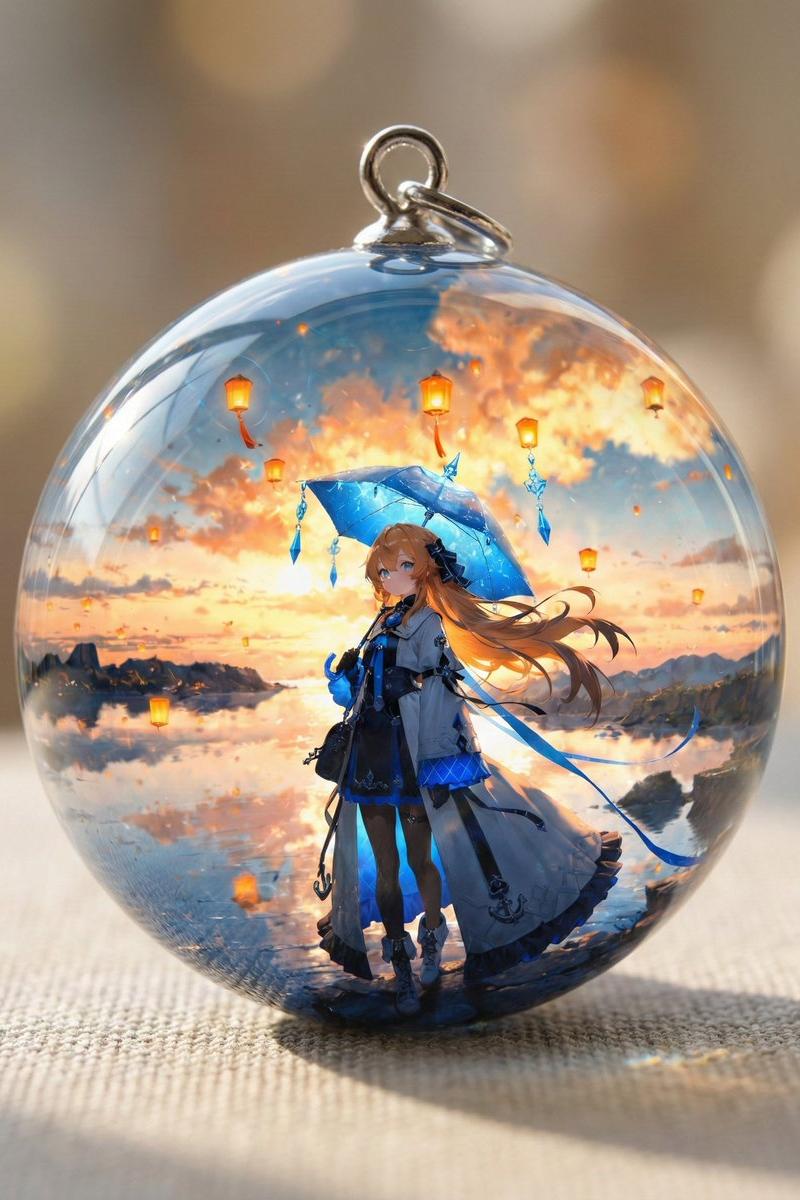 立体光泽感树脂滴胶挂件专用Q萌插画