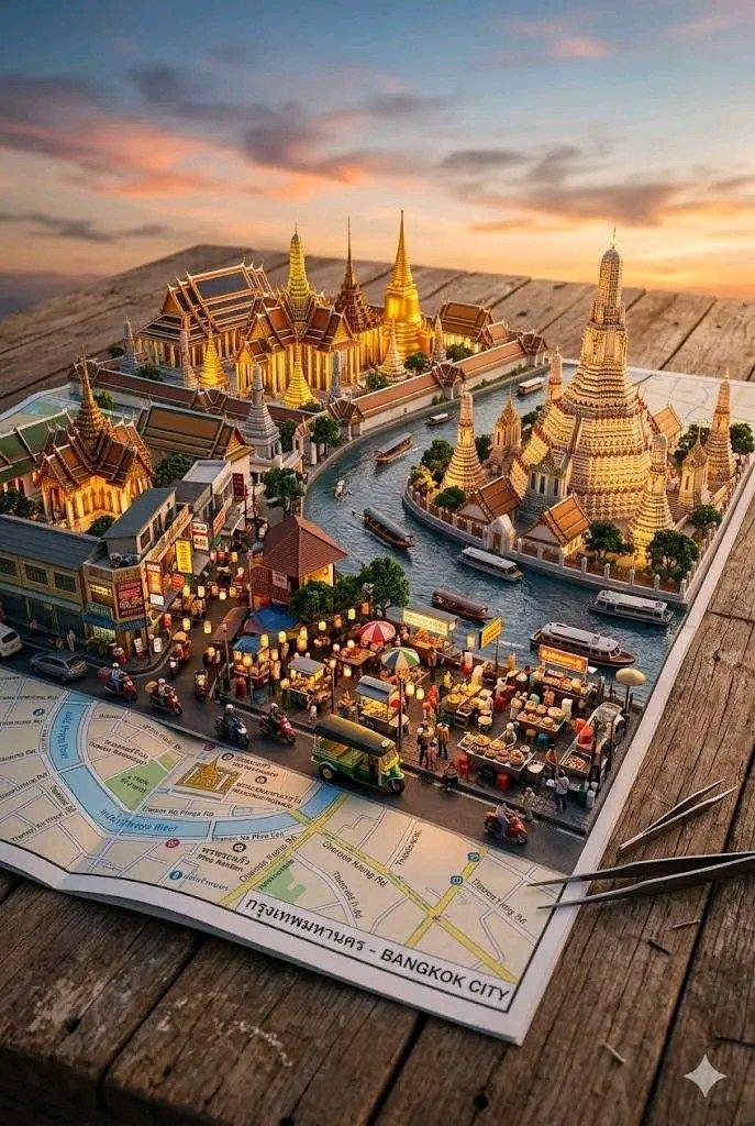 3D微缩纸艺立体城市地图