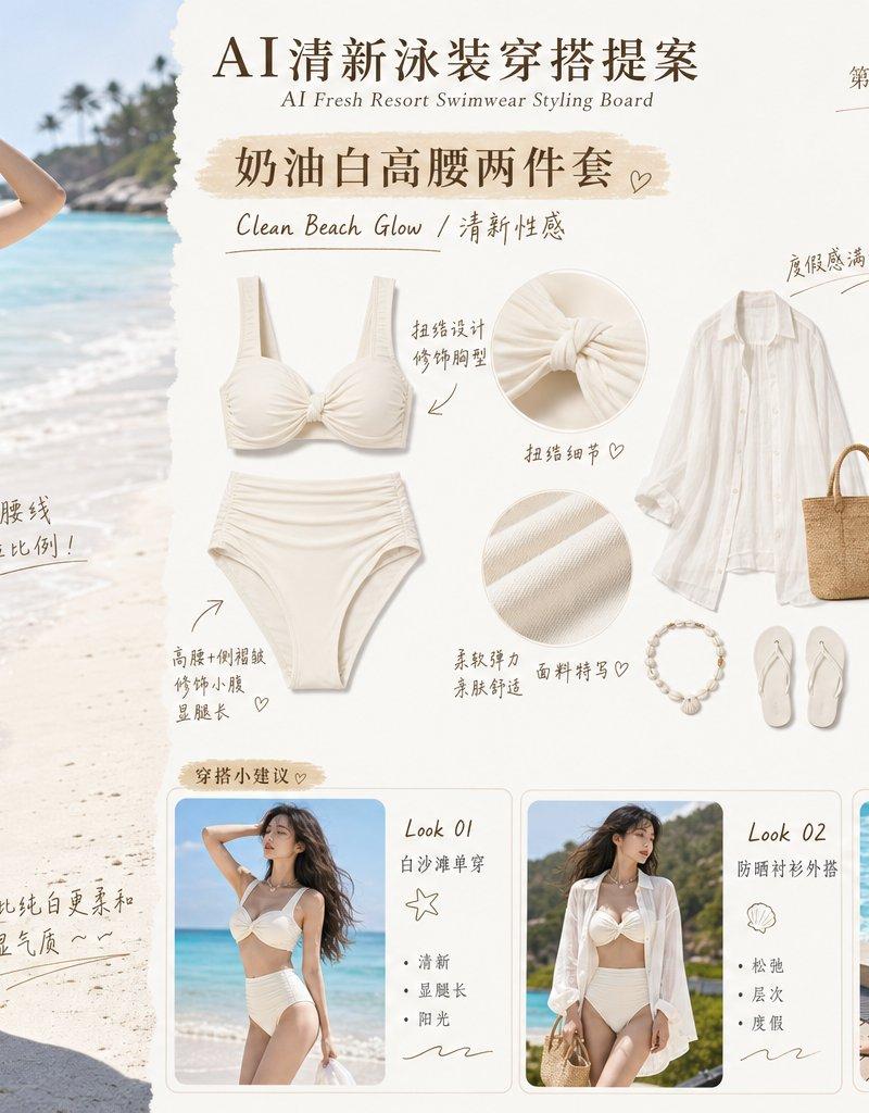 AI泳装穿搭提案