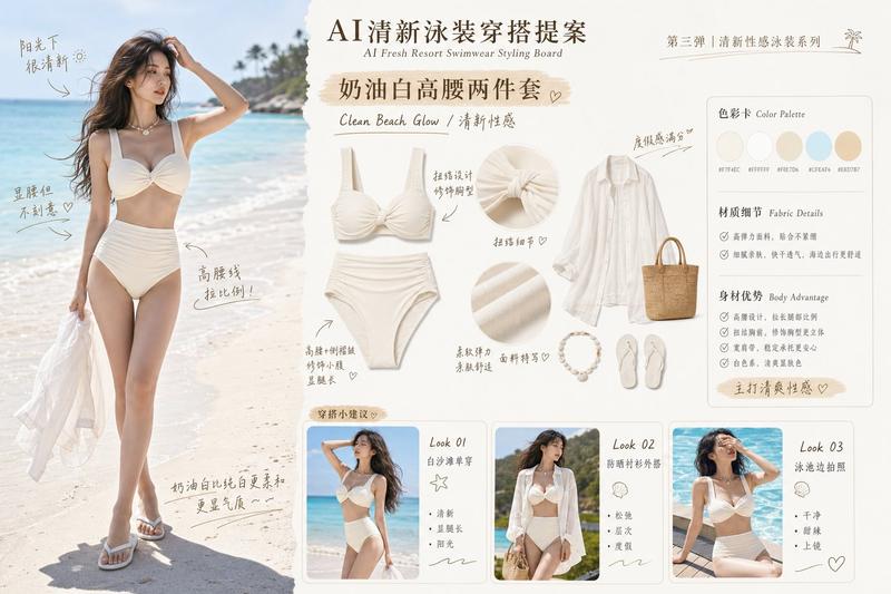 AI泳装穿搭提案