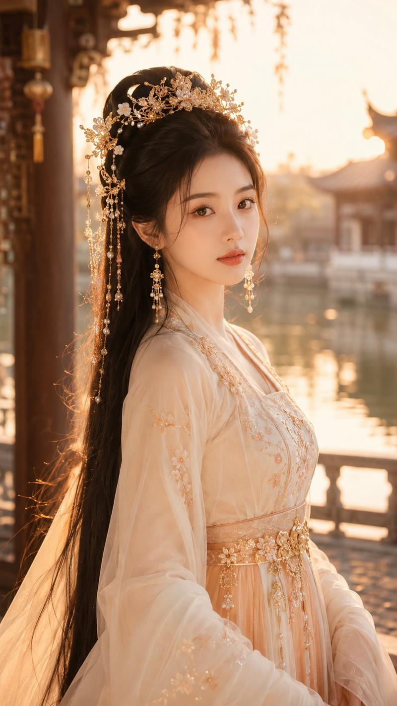临水水榭古风仙侠美女写真