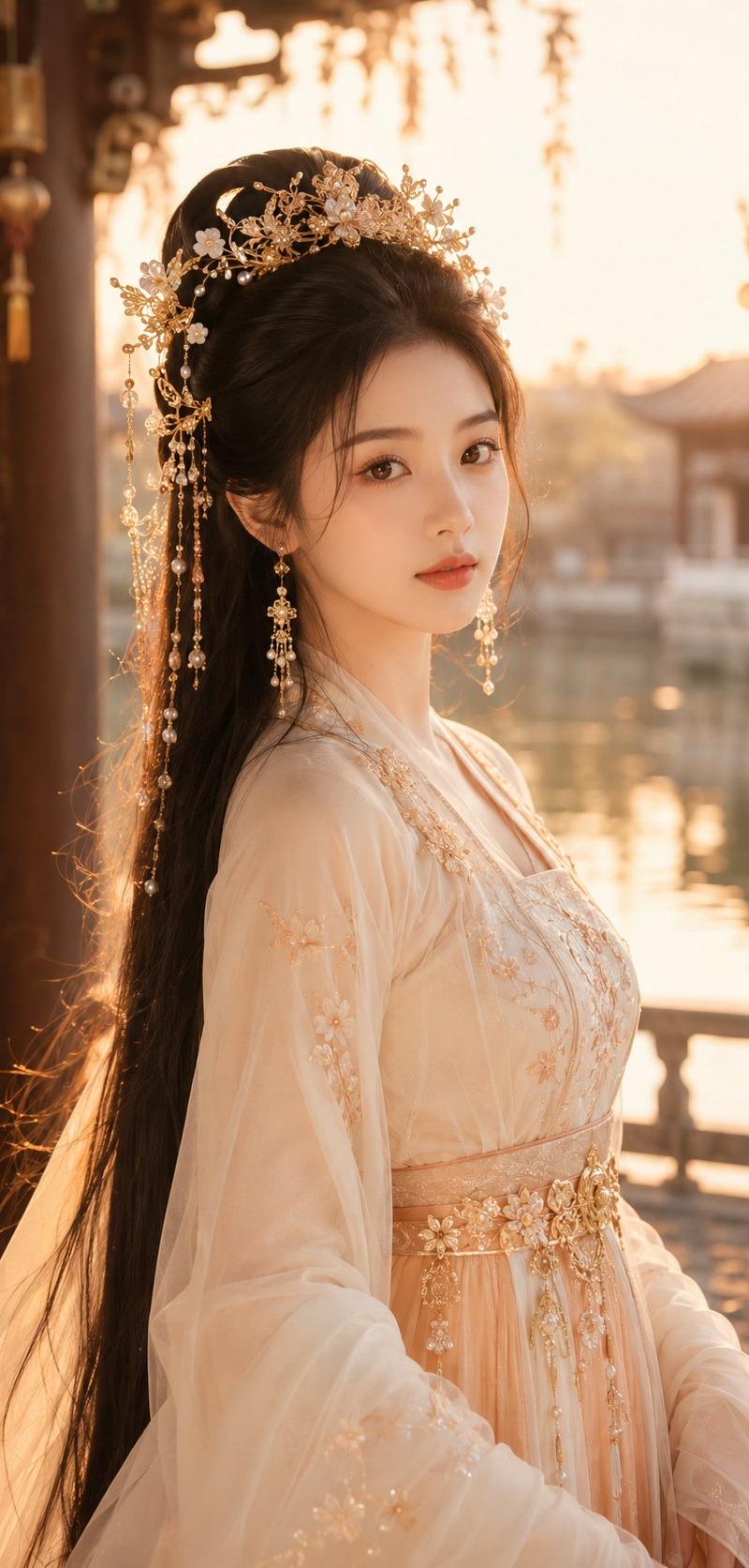 临水水榭古风仙侠美女写真