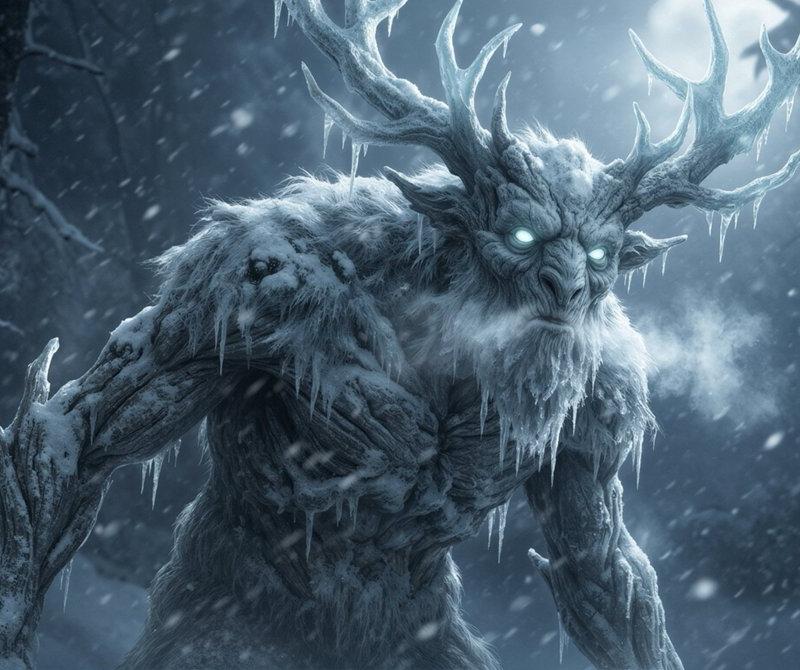 暴风雪中苏生的远古冰霜巨兽