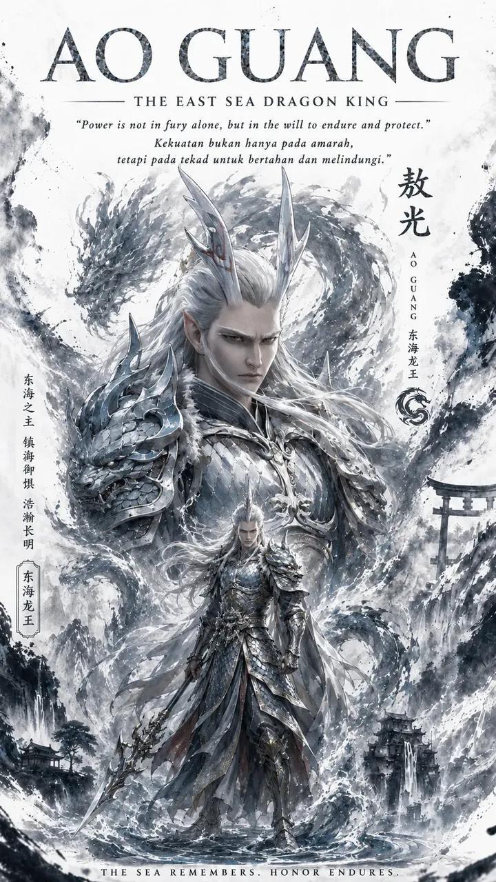 西海龙王敖润史诗奇幻书籍封面
