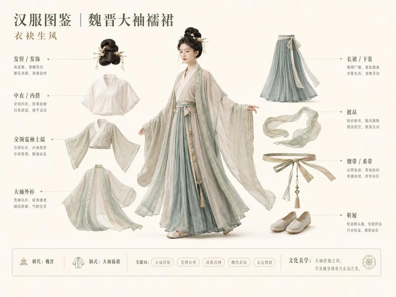 苹果风魏晋汉服层级结构图鉴