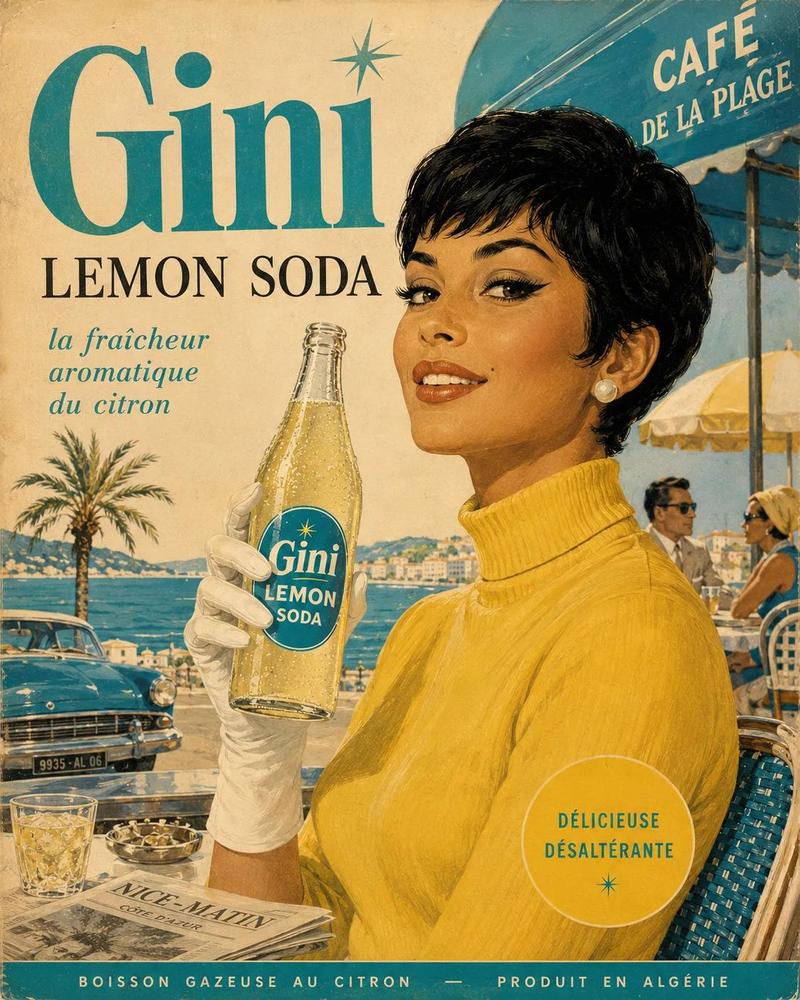60年代美式复古广告海报