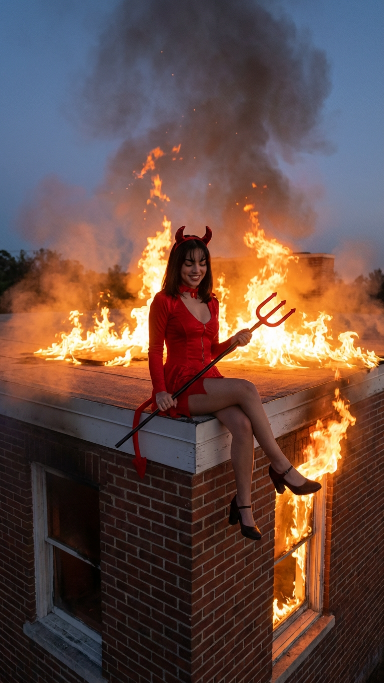 烈火边缘的宁静恶魔女