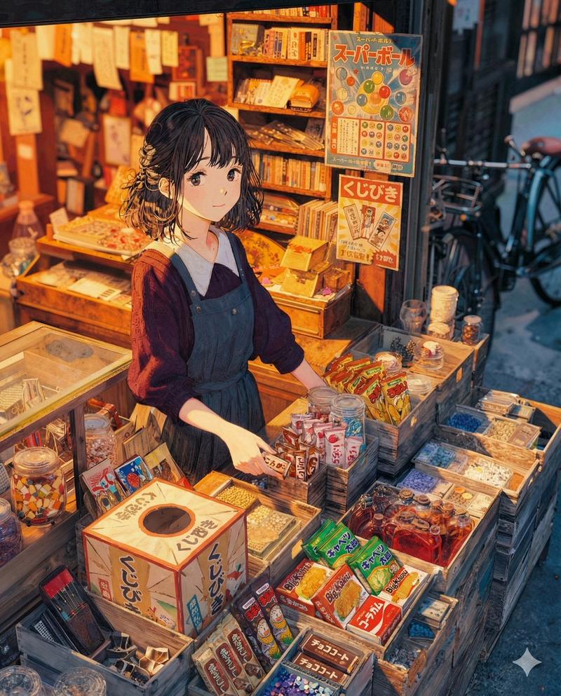 借口买廉价糖果只为见她一面的瞬间