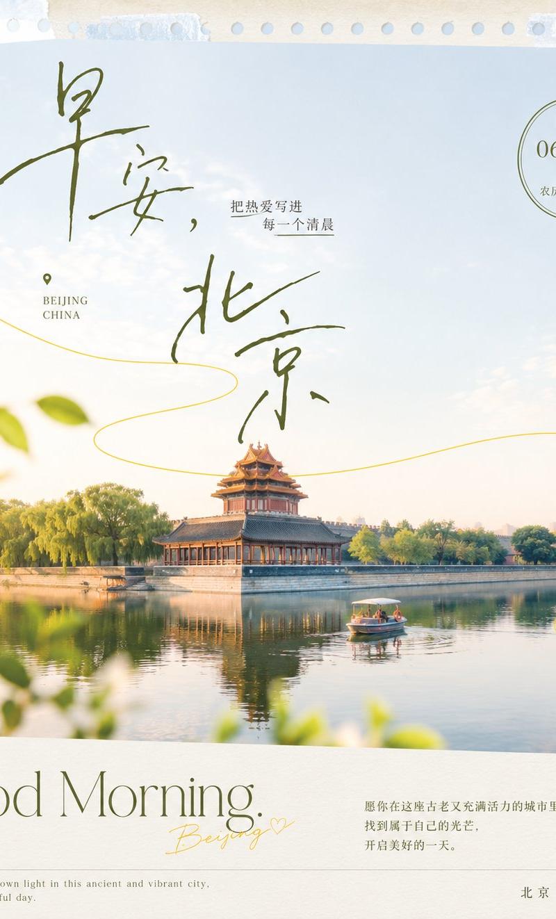 清透极简长沙早安图文排版视觉