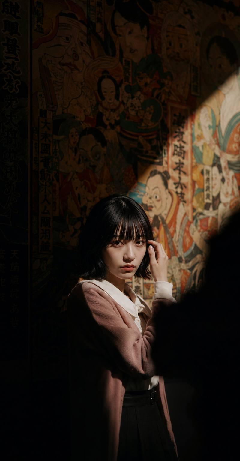 暗室复古女性电影感肖像摄影