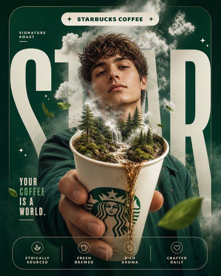 咖啡海报的创意与设计
