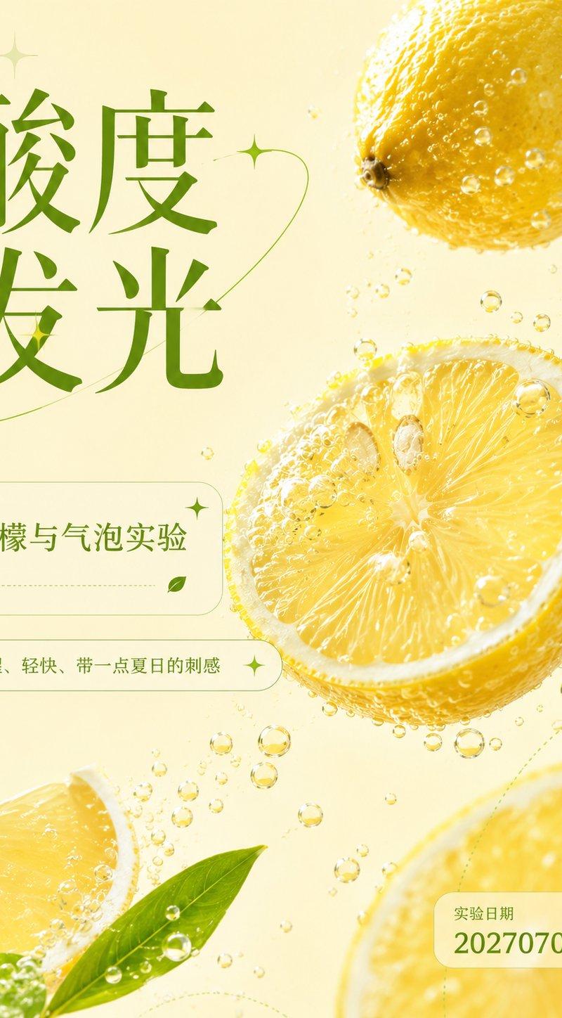 当代中文水果视觉海报设计