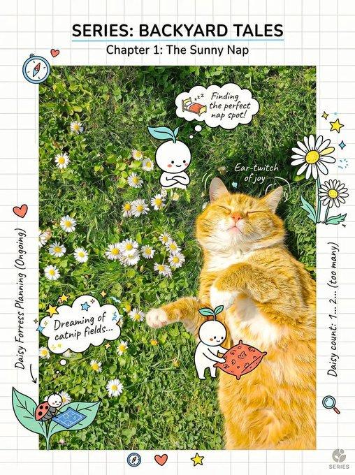 写实主体与趣味手绘涂鸦创意构图