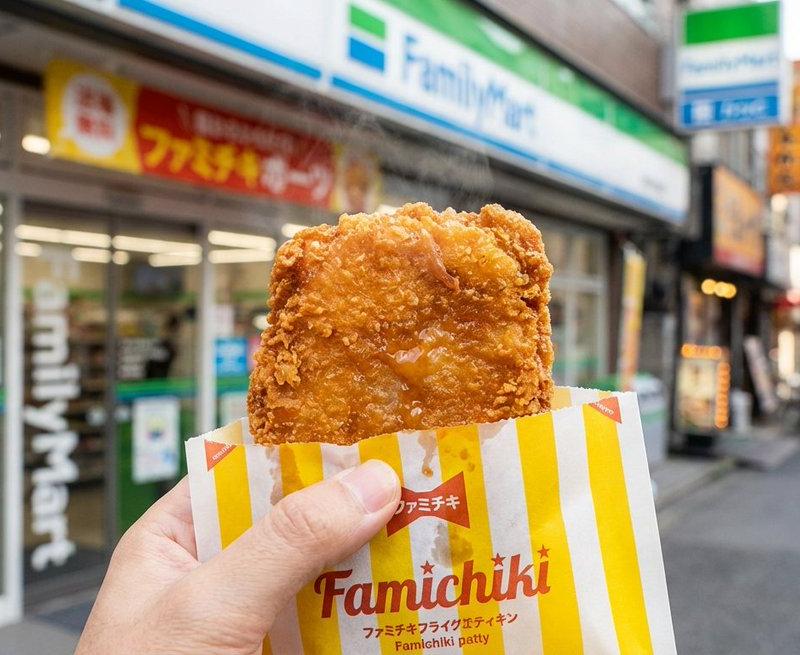 焦黄酥脆全家炸鸡特写