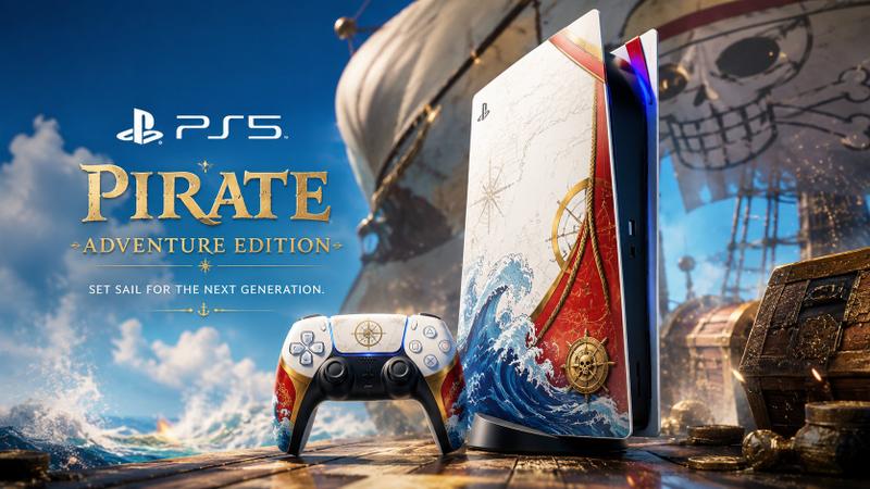 PS5联名定制限定版电影感广告海报