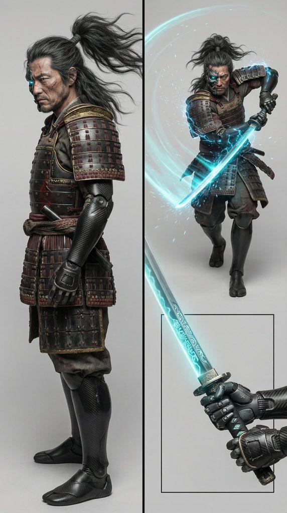 身披碳纤维战甲的赛博朋克武士