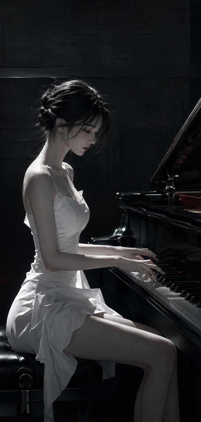 暗黑韩系潮流高级视觉半写实插画