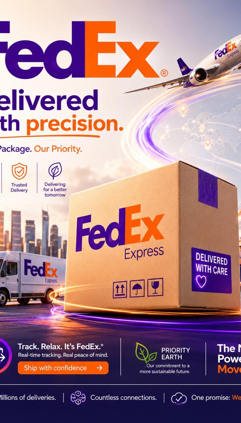 DHL高端品牌创意设计社交媒体营销海报
