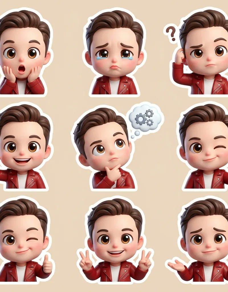 迪士尼风格3D软萌Q版表情包