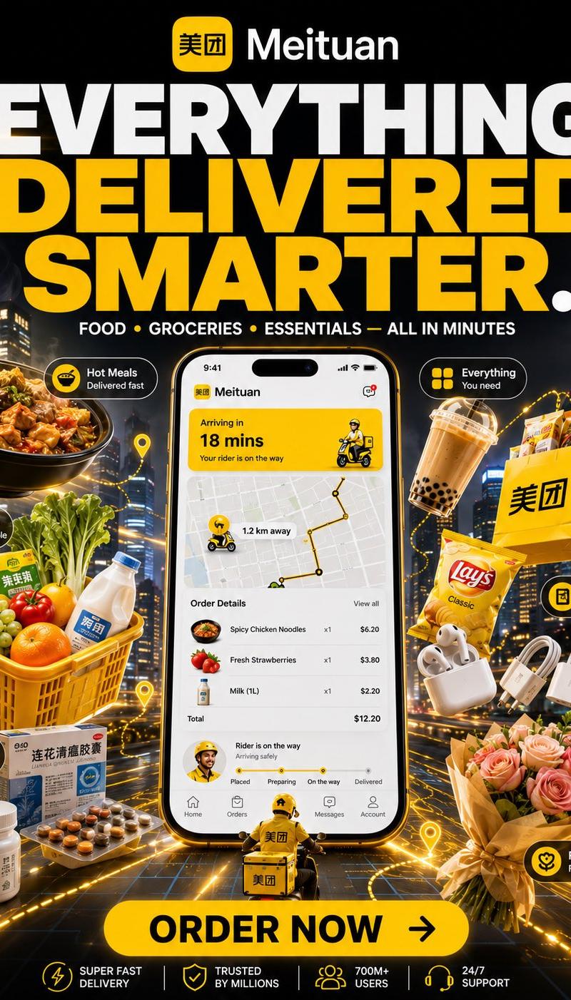 DoorDash高端电商海报提示词