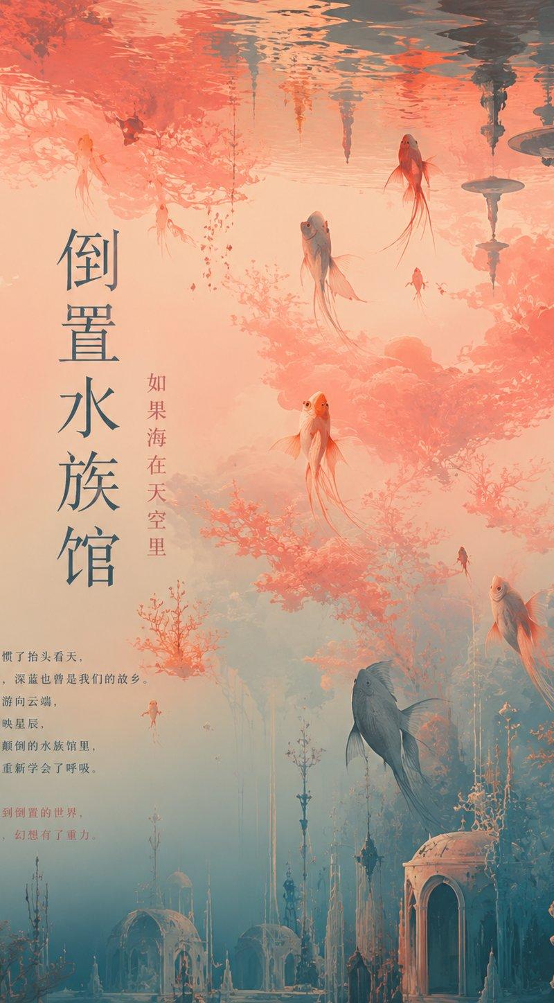 梦幻感海洋艺术设计海报生成