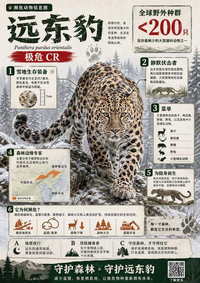 濒危动物科普信息图设计