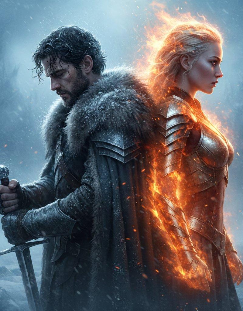 冰火交锋的史诗奇幻双战士