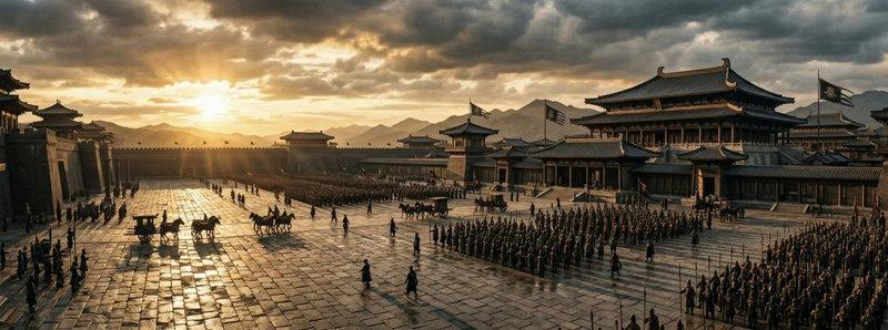 史诗级秦王宫黄昏全景摄影