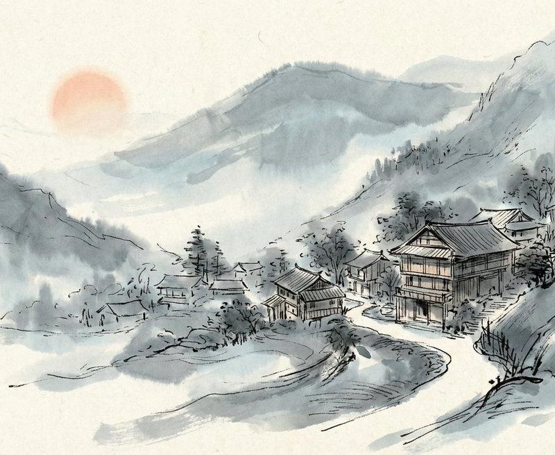 写意雄鹤：现代水墨的灵动之姿