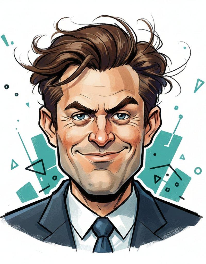 时尚杂志封面风的自信冷笑男模