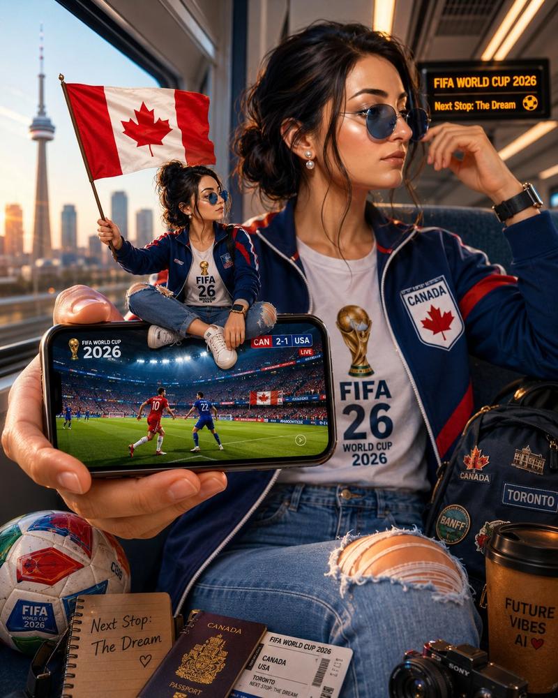 2026世界杯女性创作者电影感旅行海报
