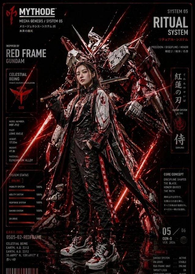 女模机甲风 8K 时尚海报