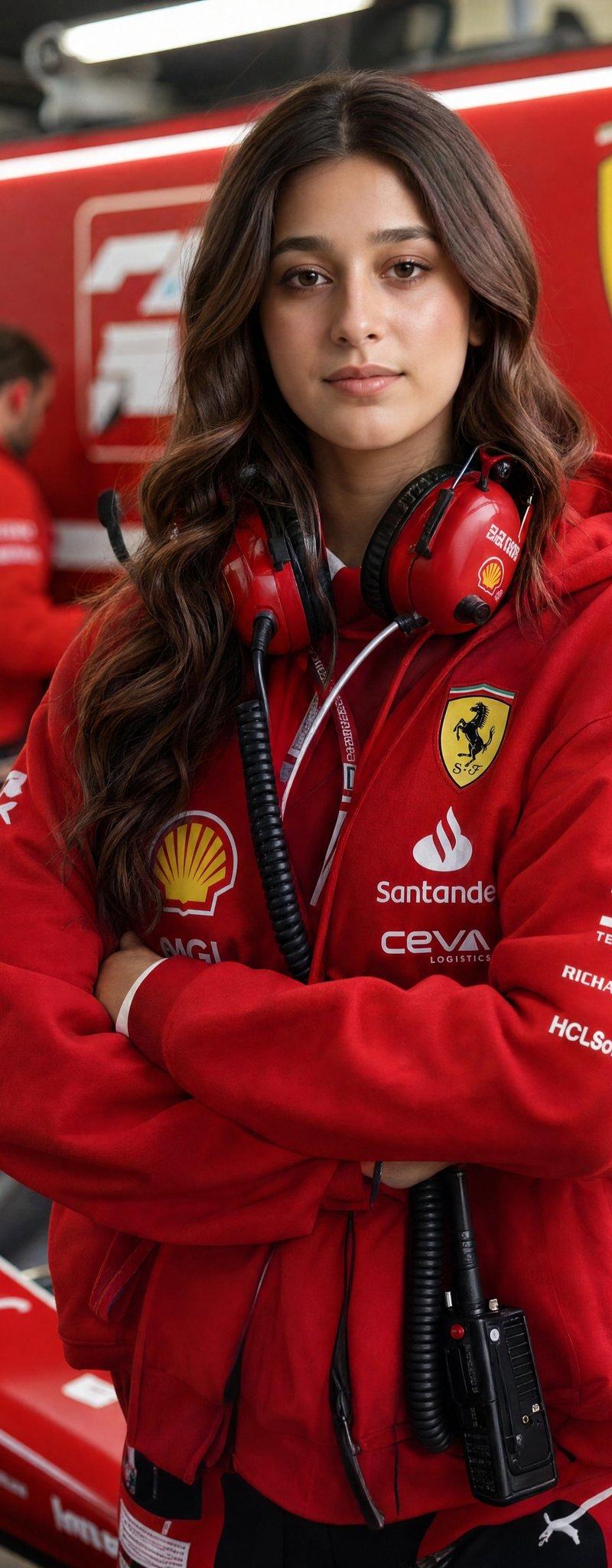 法拉利F1围场人像写实摄影