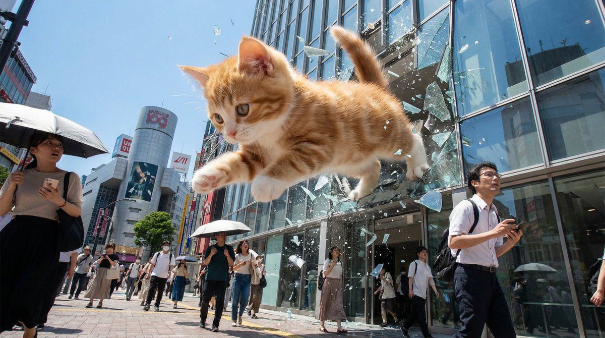 巨型怪兽萌猫肆虐悉尼海港震撼场景