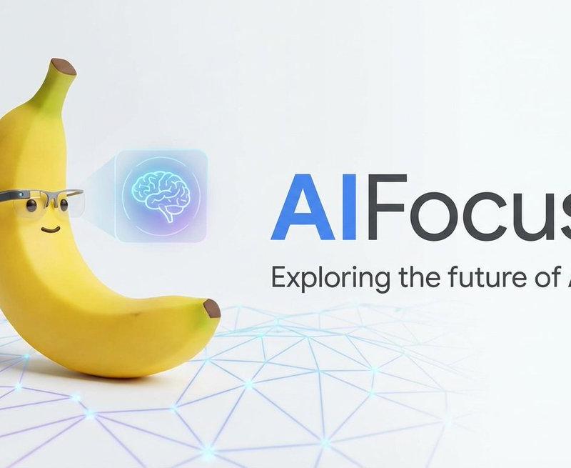 谷歌美学AI焦点香蕉主题推特横幅