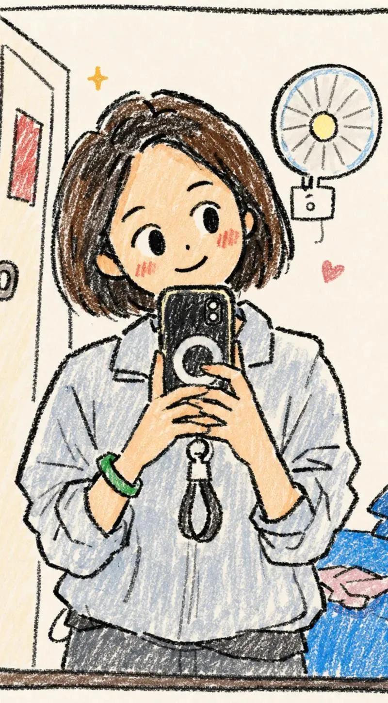 手绘涂鸦风格卡通肖像插画