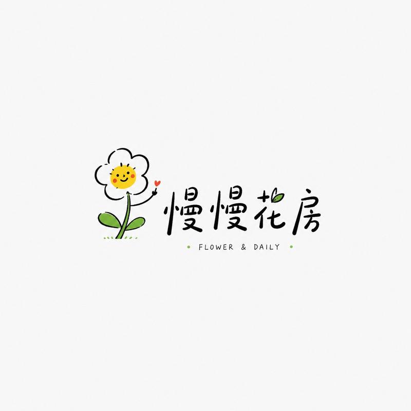 治愈系手绘趣味字标Logo设计