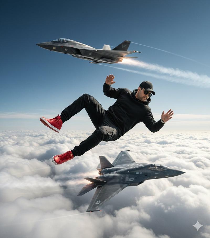 云端万米高空战机伴飞的惊险坠落瞬间
