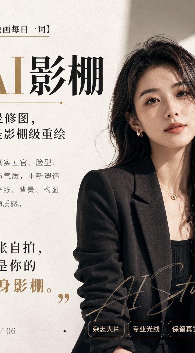 高级时尚杂志风格人像大片