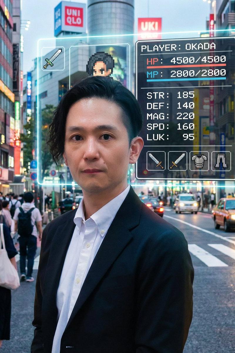 现实世界浮现的超逼真RPG状态面板